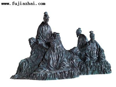 陈云岗作品《竹林七贤》。 钱晓鸣供图