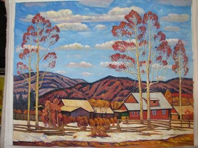 《家园》特卡琴科。亚历山大。瓦西里耶维奇(资深功勋画家)66X80CN 