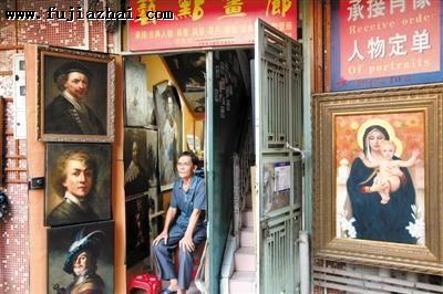 欧债危机使整个大芬油画销售市场出现前所未有的萧条局面。深圳商报记者 余海波/摄