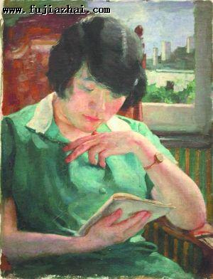 　徐悲鸿油画作品《徐夫人像》，1920年代后期创作，京都国立博物馆藏 刘海粟油画作品