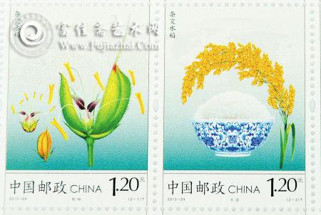 《杂交水稻》特种邮票。