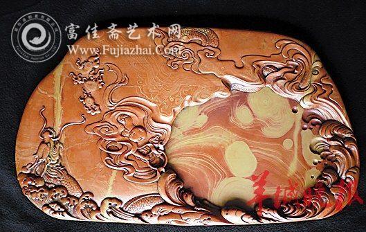 红丝砚作品《哪吒》