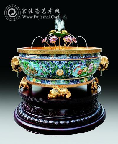 聚宝盆（大型景泰蓝） 钟连盛