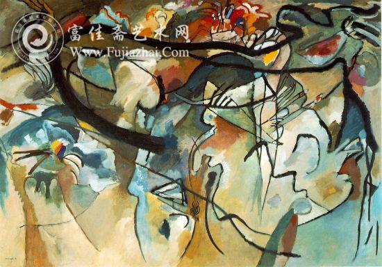 康定斯基的《构图五》