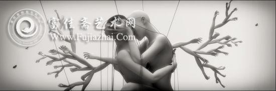 田晓磊 2013 《吻》数码版画 