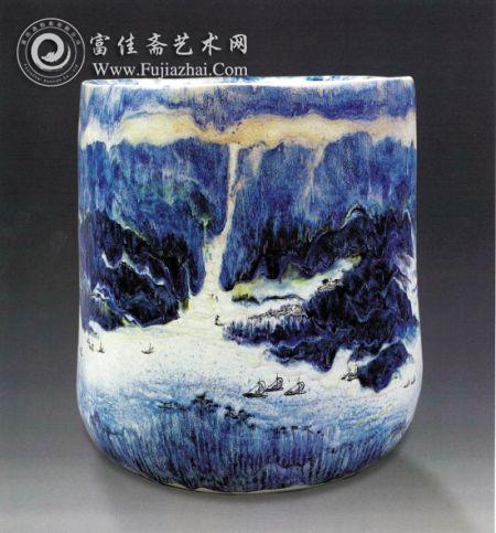 陶艺花瓶《晨航》