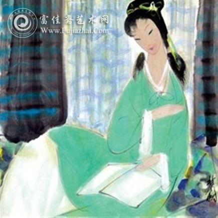 林风眠仕女题材水墨画。根据国家文物局2001年发布的《1949年后已故著名书画家作品限制出境的鉴定标准》，林风眠作品一律不准出境。