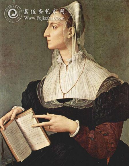 布龙吉诺 《拉瓦拉&middot;巴提斐利肖像》 约1560年