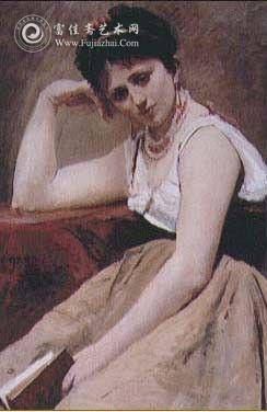 柯罗最好的人物画《阅读间歇》