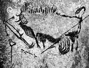 拉科斯岩画《受伤的野牛》