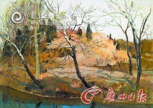 吴冠中《紫竹院早春》