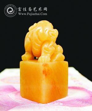 巴林石雕琢&ldquo;冻感&rdquo;印章