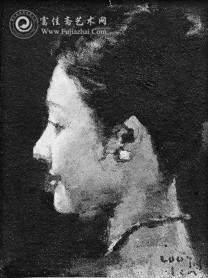 林永康油画《人像》