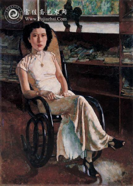 徐悲鸿《珍妮小姐画像》2011年在中国嘉德拍出5750万元