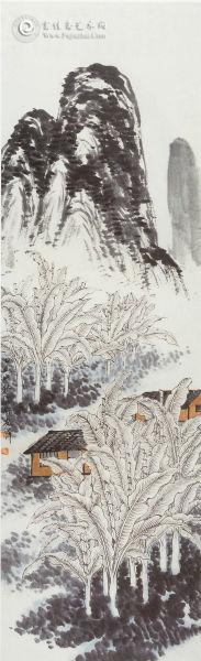 齐白石《蕉屋图》 齐白石《蕉屋图》