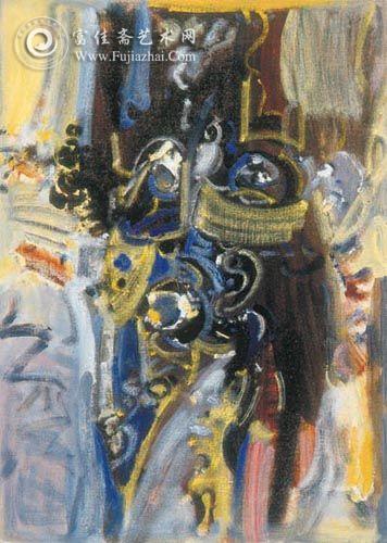 吴大羽 《射戟辕门》 布面 油画 52.8×37.8cm 吴大羽 《射戟辕门》 布面 油画 52.8×37.8cm