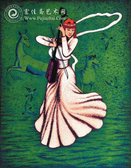 科尔沁版画《传说》