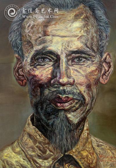 胡志明 2013年 140X200cm 布面油画