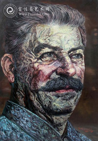 约瑟夫&middot;维萨里奥诺维奇&middot;斯大林 2013年140X200cm 布面油