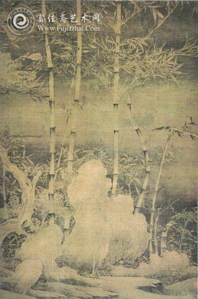 徐熙 《雪竹图》 绢本水墨 151.1×99.2厘米 上海博物馆藏
